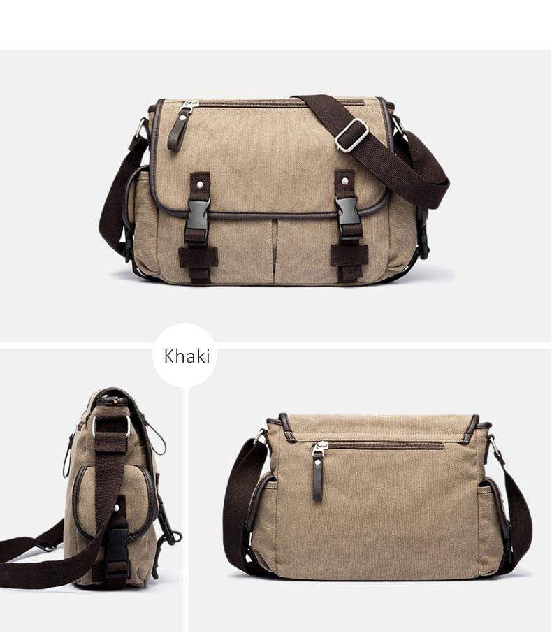 Planet Gates Men's Shoulder Bag Travel Crossbody Bags Causal Canvas Messenger Bag Patchwork Multi-function Laptop Handbag School Tote