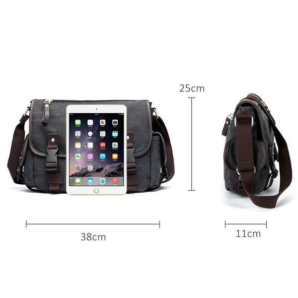 Planet Gates Men's Shoulder Bag Travel Crossbody Bags Causal Canvas Messenger Bag Patchwork Multi-function Laptop Handbag School Tote