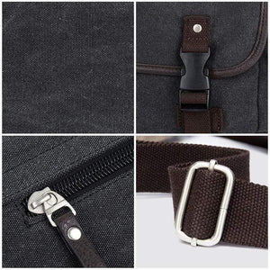 Planet Gates Men's Shoulder Bag Travel Crossbody Bags Causal Canvas Messenger Bag Patchwork Multi-function Laptop Handbag School Tote