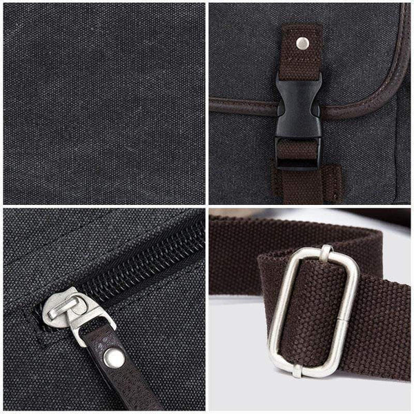 Planet Gates Men's Shoulder Bag Travel Crossbody Bags Causal Canvas Messenger Bag Patchwork Multi-function Laptop Handbag School Tote