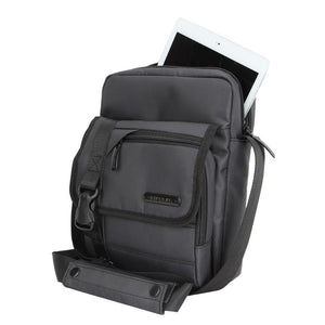 Planet Gates Men's Shoulder Messenger Bag 10.2" Business Briefcase Crossbody Messenger Bags Multifunction Men Nylon Shoulder Satchel