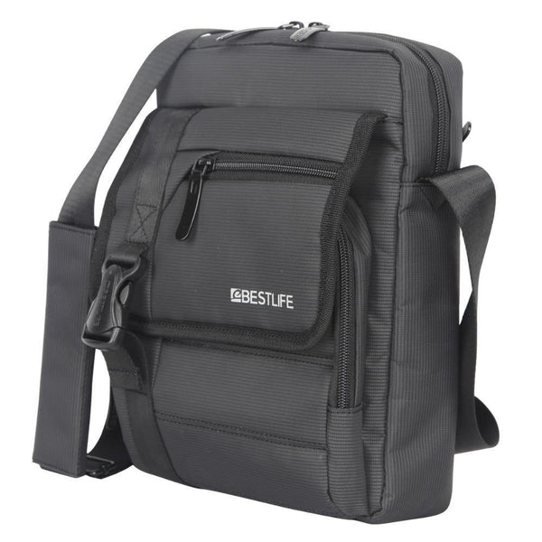 Planet Gates Men's Shoulder Messenger Bag 10.2" Business Briefcase Crossbody Messenger Bags Multifunction Men Nylon Shoulder Satchel