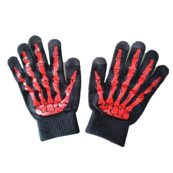 Planet Gates Men's Skeleton  Touch Screen Compatible Gloves