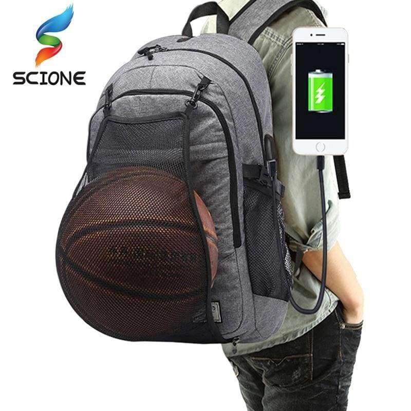 Planet Gates Men's Sports Gym Bags Basketball Backpack School Bags For Teenager Boys Soccer Ball Pack Laptop Bag Football Net Gym Bag