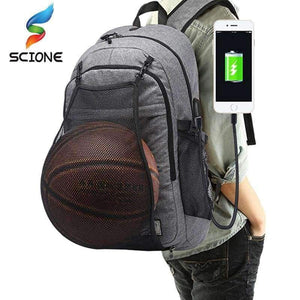 Planet Gates Men's Sports Gym Bags Basketball Backpack School Bags For Teenager Boys Soccer Ball Pack Laptop Bag Football Net Gym Bag