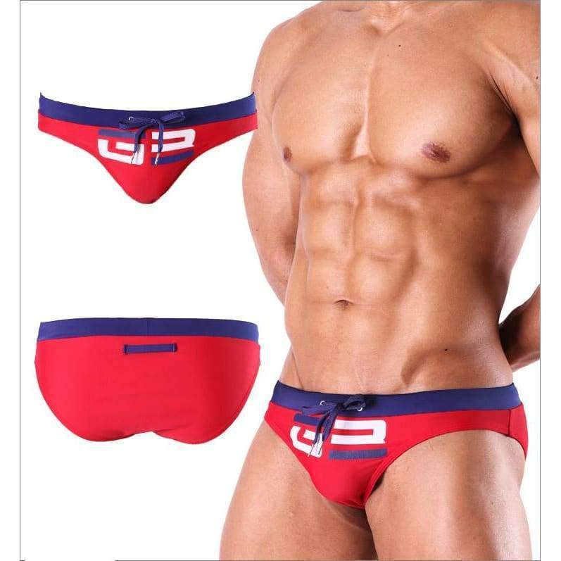 Planet Gates Men's Swimming Briefs Swim Trunks Asian Tight Swimwear Swimsuit Water Repellent gay Man Beach short Surfing Suit Underpants