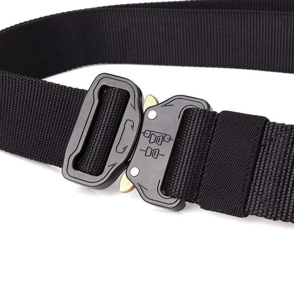 Men's Tactics Belt Design Steel Buckle Belt Man Quality Canvas Elastic Belts Waistband Casual Men