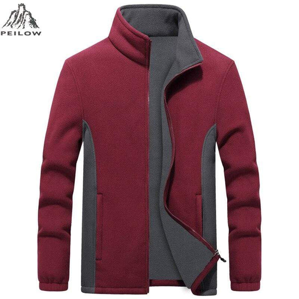 Planet Gates Men's Thicken windbreaker Fleece Jackets 7XL 8XL 9XL Wool Liner Hoody Warm sportswear Hoodies Thermal Coats Sweatshirts For Men