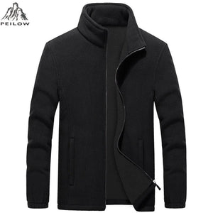 Planet Gates Men's Thicken windbreaker Fleece Jackets 7XL 8XL 9XL Wool Liner Hoody Warm sportswear Hoodies Thermal Coats Sweatshirts For Men