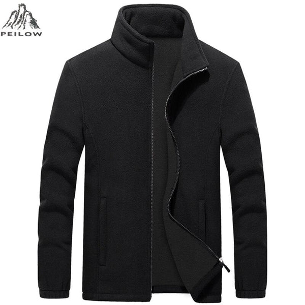 Planet Gates Men's Thicken windbreaker Fleece Jackets 7XL 8XL 9XL Wool Liner Hoody Warm sportswear Hoodies Thermal Coats Sweatshirts For Men