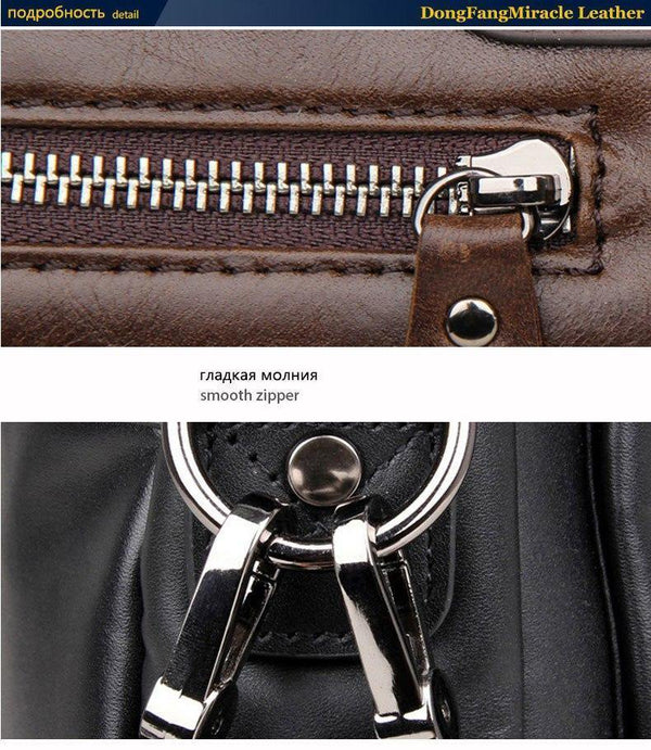 Planet Gates Men's travel bag 100% Genuine Leather men bag Vintage men Messenger Bag men's briefcase Laptop business Briefcase