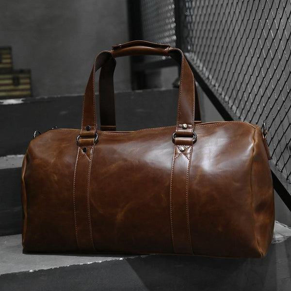 Planet Gates Men's Travel Bags Coffee Bucket Handbags Shoulder Bag large Men Business Luggage Bag