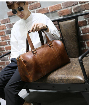 Planet Gates Men's Travel Bags Coffee Bucket Handbags Shoulder Bag large Men Business Luggage Bag