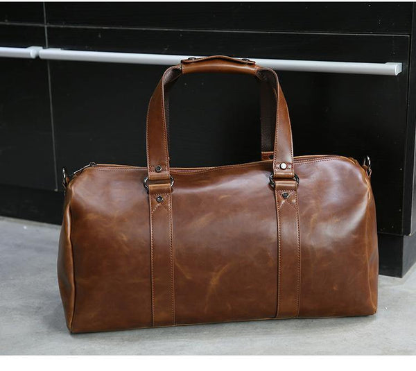 Planet Gates Men's Travel Bags Coffee Bucket Handbags Shoulder Bag large Men Business Luggage Bag