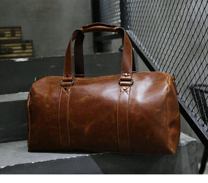 Planet Gates Men's Travel Bags Coffee Bucket Handbags Shoulder Bag large Men Business Luggage Bag