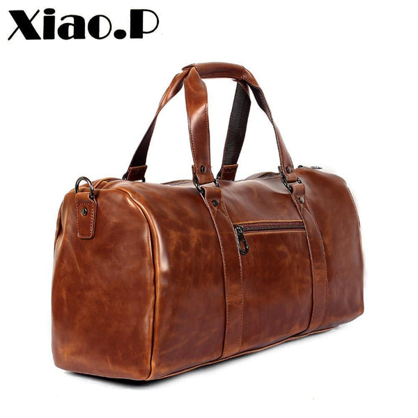 Planet Gates Men's Travel Bags Coffee Bucket Handbags Shoulder Bag large Men Business Luggage Bag