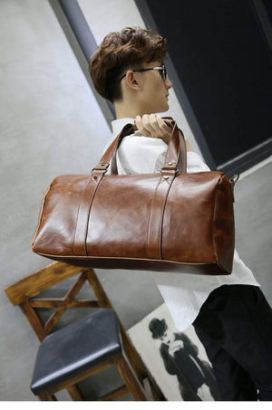 Planet Gates Men's Travel Bags Coffee Bucket Handbags Shoulder Bag large Men Business Luggage Bag