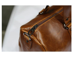 Planet Gates Men's Travel Bags Coffee Bucket Handbags Shoulder Bag large Men Business Luggage Bag