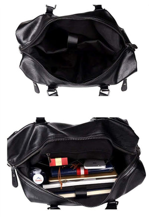 Planet Gates Men's Travel Bags Luggage Waterproof Suitcase Duffel Bag Big Large Capacity Bags Casual High-Capacity PU Leather Handbag