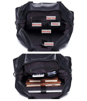 Planet Gates Men's Travel Bags Luggage Waterproof Suitcase Duffel Bag Big Large Capacity Bags Casual High-Capacity PU Leather Handbag