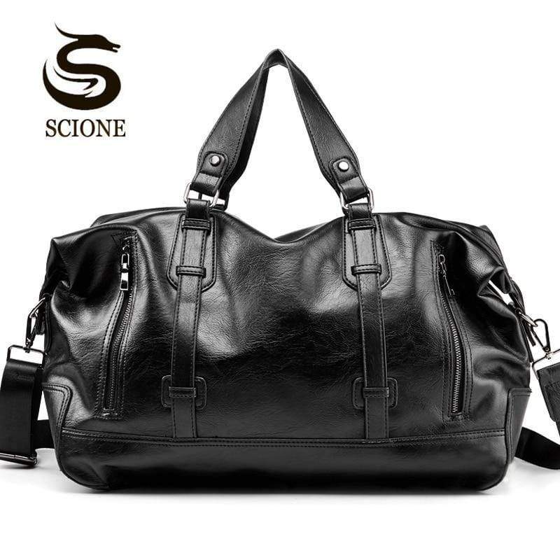 Planet Gates Men's Travel Bags Luggage Waterproof Suitcase Duffel Bag Big Large Capacity Bags Casual High-Capacity PU Leather Handbag