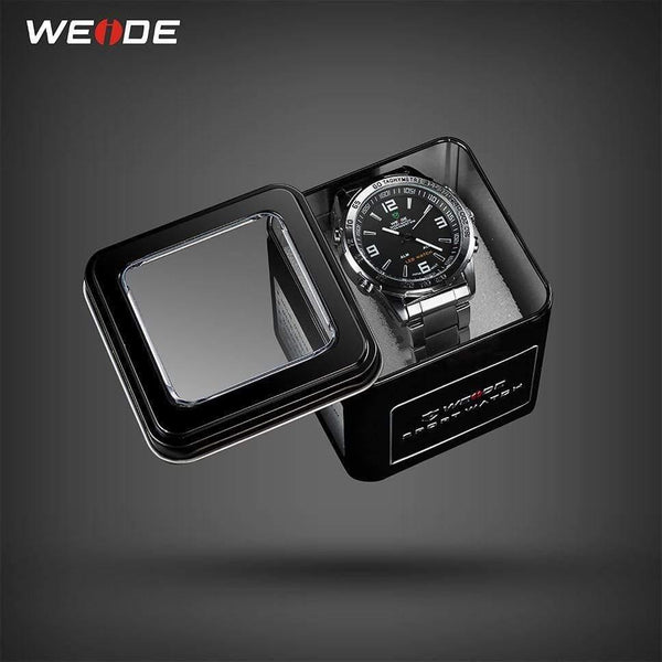 Planet Gates Men's Watches LED Digital Quartz Hour Business Black Dial Wristwatch Waterproof Clock Military Army Relogio Masculino