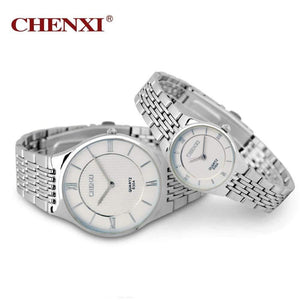 Planet Gates Men's Women's Couple Wrist Watch Quartz Hours Business Thin Fashion Dress Chain Bracelet Lovers Girl Boy Christmas Birthday Gift