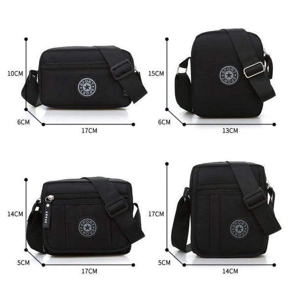 Planet Gates Men Shopping Handbags!All-match Male Solid Small Shoulder&Crossbody bags Versatile Solid Casual Nylon Flap Carrier