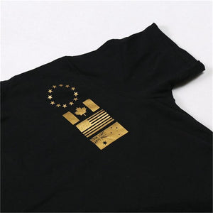 Men Short Sleeve Cotton T-shirt Casual Fashion Print Slim T Shirt Male Joggers Gyms Fitness Bodybuilding Workout Brand Tees Tops