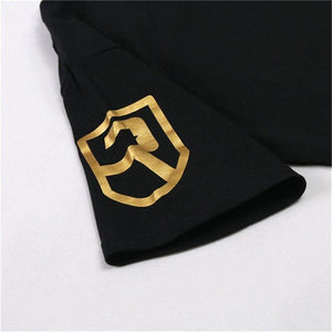 Men Short Sleeve Cotton T-shirt Casual Fashion Print Slim T Shirt Male Joggers Gyms Fitness Bodybuilding Workout Brand Tees Tops