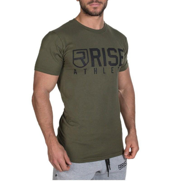 Men Short Sleeve Cotton T-shirt  New Casual Slim Print T Shirt Male Jogger Gyms Fitness Bodybuilding Tees Summer Style Tops