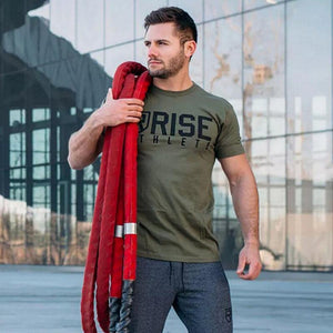 Men Short Sleeve Cotton T-shirt  New Casual Slim Print T Shirt Male Jogger Gyms Fitness Bodybuilding Tees Summer Style Tops