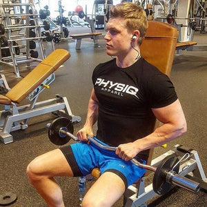 Men Short Sleeve O-Neck T-shirt Gyms Fitness Workout Cotton T Shirt Summer Man Casual Fashion Slim Tees Tops Clothing Costume