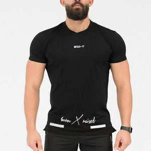 Men Short Sleeve T-shirt Gyms Fitness Bodybuilding Cotton T Shirt Summer Male Casual Fashion Tees Tops Crossfit Brand Clothing