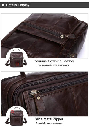 Planet Gates Men Shoulder Bag Men's Genuine Leather Casual Male Crossbody Bags Leather Bag for Men Messenger Leather Men's Bags 8870