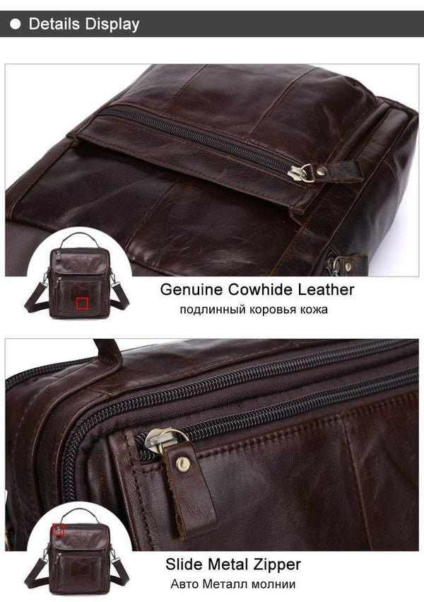 Planet Gates Men Shoulder Bag Men's Genuine Leather Casual Male Crossbody Bags Leather Bag for Men Messenger Leather Men's Bags 8870