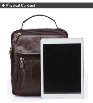 Planet Gates Men Shoulder Bag Men's Genuine Leather Casual Male Crossbody Bags Leather Bag for Men Messenger Leather Men's Bags 8870