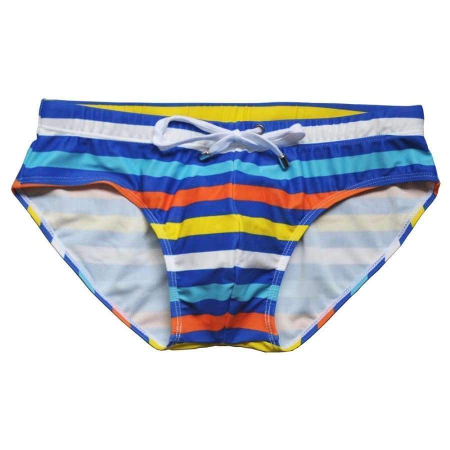Planet Gates Men Striped swimwear with rope Brand man swimming trunks Beach Short Surfing Lashing sexy man triangular Hot sell summer