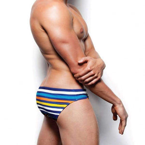 Planet Gates Men Striped swimwear with rope Brand man swimming trunks Beach Short Surfing Lashing sexy man triangular Hot sell summer