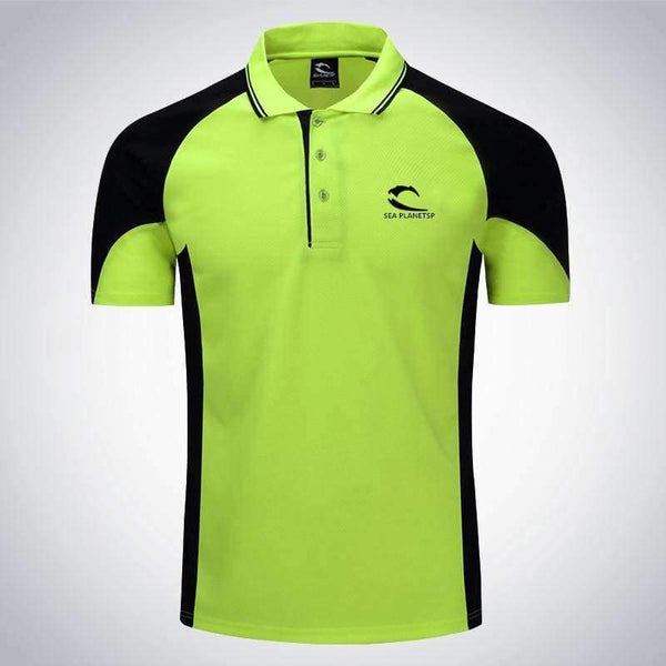 Planet Gates Men Tennis clothing male Fitness Run jogging Outdoor sport workout badminton T-shirt Short Sleeve breathable polo shirt