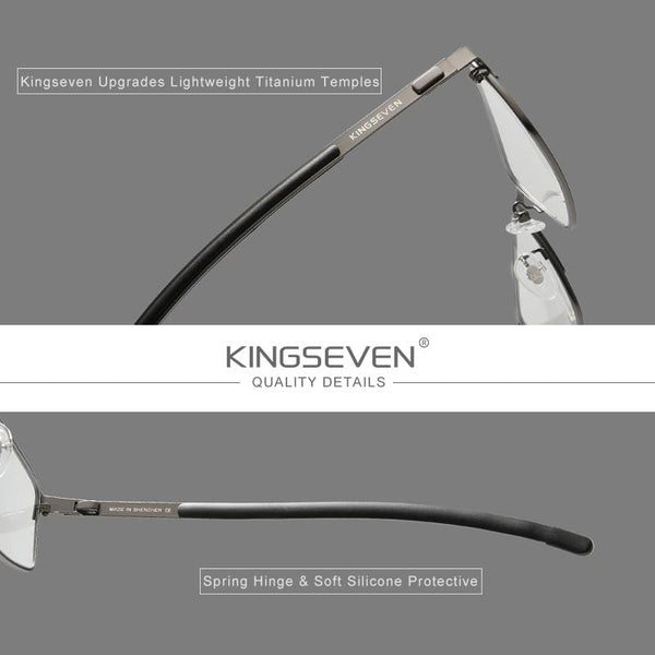Planet Gates Men Titanium Alloy Glasses Frame Fashion Male Business Style Ultralight  Myopia Prescription Eyeglasses