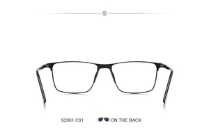 Planet Gates Men Titanium Alloy Glasses Frame Fashion Male Square Ultralight Eye Myopia Prescription Eyeglasses S2001