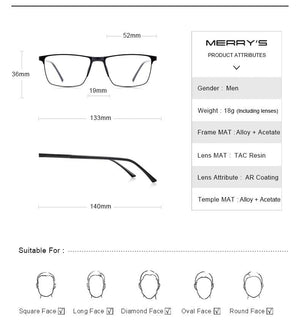 Planet Gates Men Titanium Alloy Glasses Frame Fashion Male Square Ultralight Eye Myopia Prescription Eyeglasses S2001