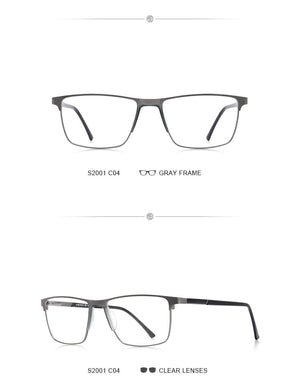 Planet Gates Men Titanium Alloy Glasses Frame Fashion Male Square Ultralight Eye Myopia Prescription Eyeglasses S2001