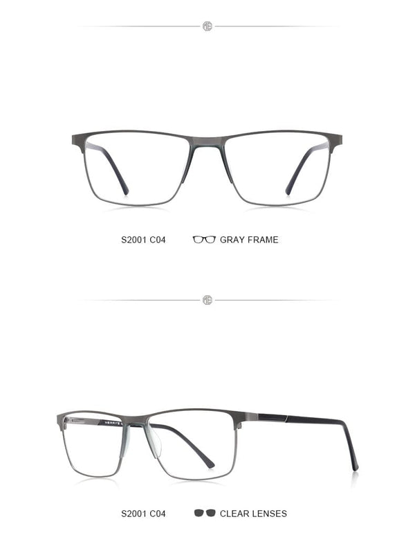 Planet Gates Men Titanium Alloy Glasses Frame Fashion Male Square Ultralight Eye Myopia Prescription Eyeglasses S2001
