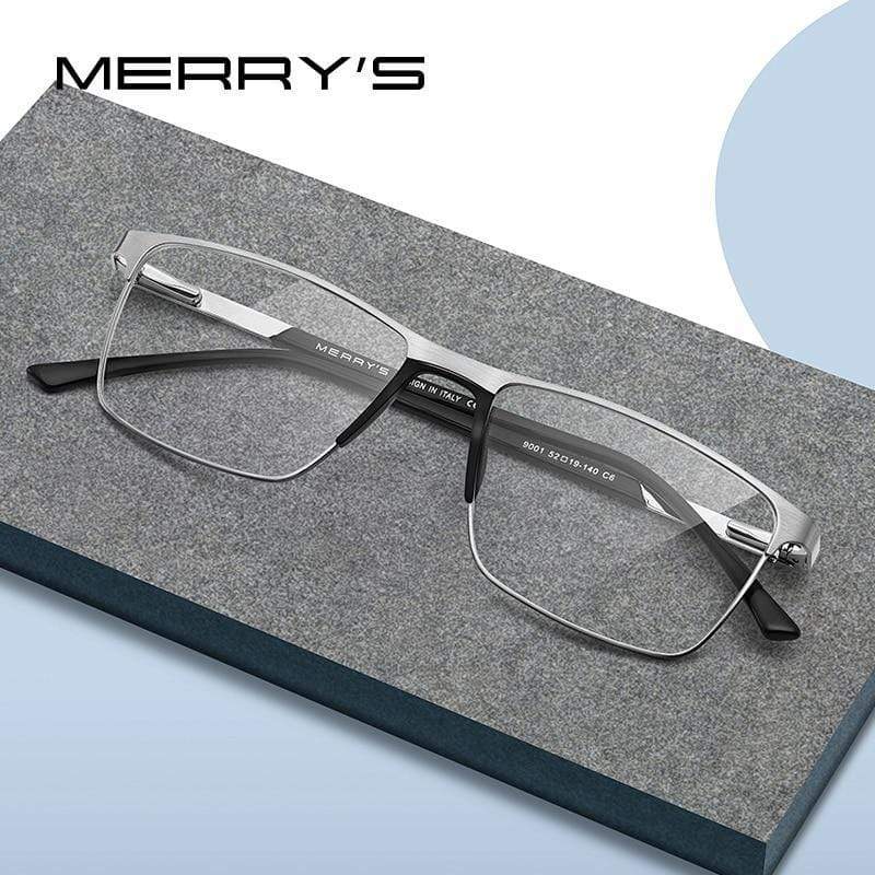 Planet Gates Men Titanium Alloy Glasses Frame Fashion Male Square Ultralight Eye Myopia Prescription Eyeglasses S2001