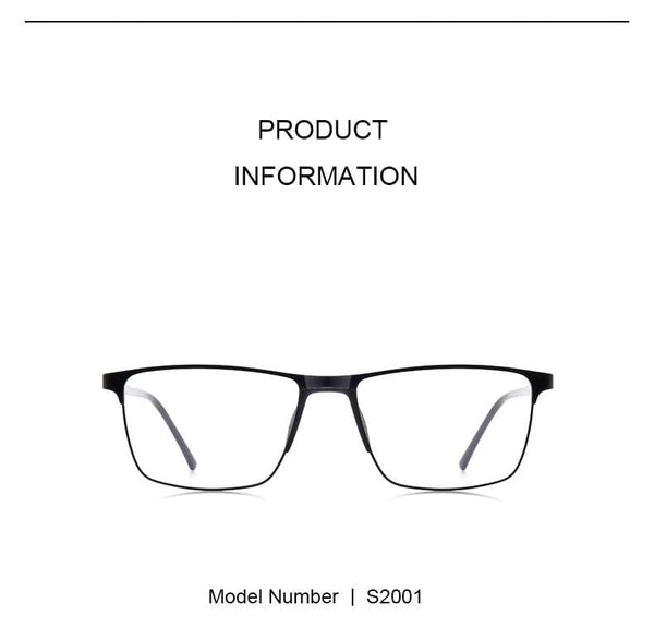 Planet Gates Men Titanium Alloy Glasses Frame Fashion Male Square Ultralight Eye Myopia Prescription Eyeglasses S2001