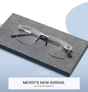Planet Gates Men Titanium Alloy Glasses Frame Fashion Male Square Ultralight Eye Myopia Prescription Eyeglasses S2001