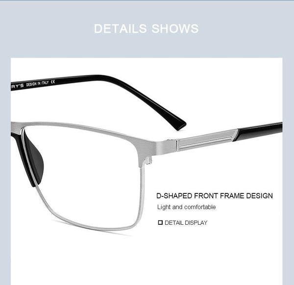 Planet Gates Men Titanium Alloy Glasses Frame Fashion Male Square Ultralight Eye Myopia Prescription Eyeglasses S2001