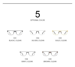 Planet Gates Men Titanium Alloy Glasses Frame Fashion Male Square Ultralight Eye Myopia Prescription Eyeglasses S2001